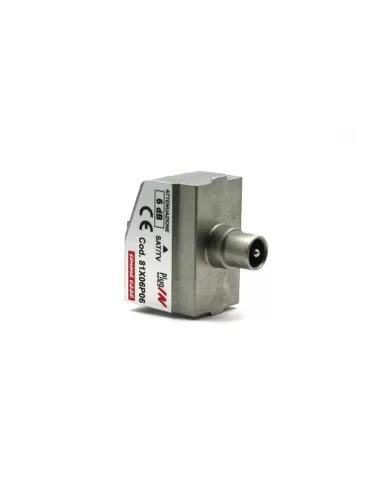 Toma pasante TV IEC macho -6db